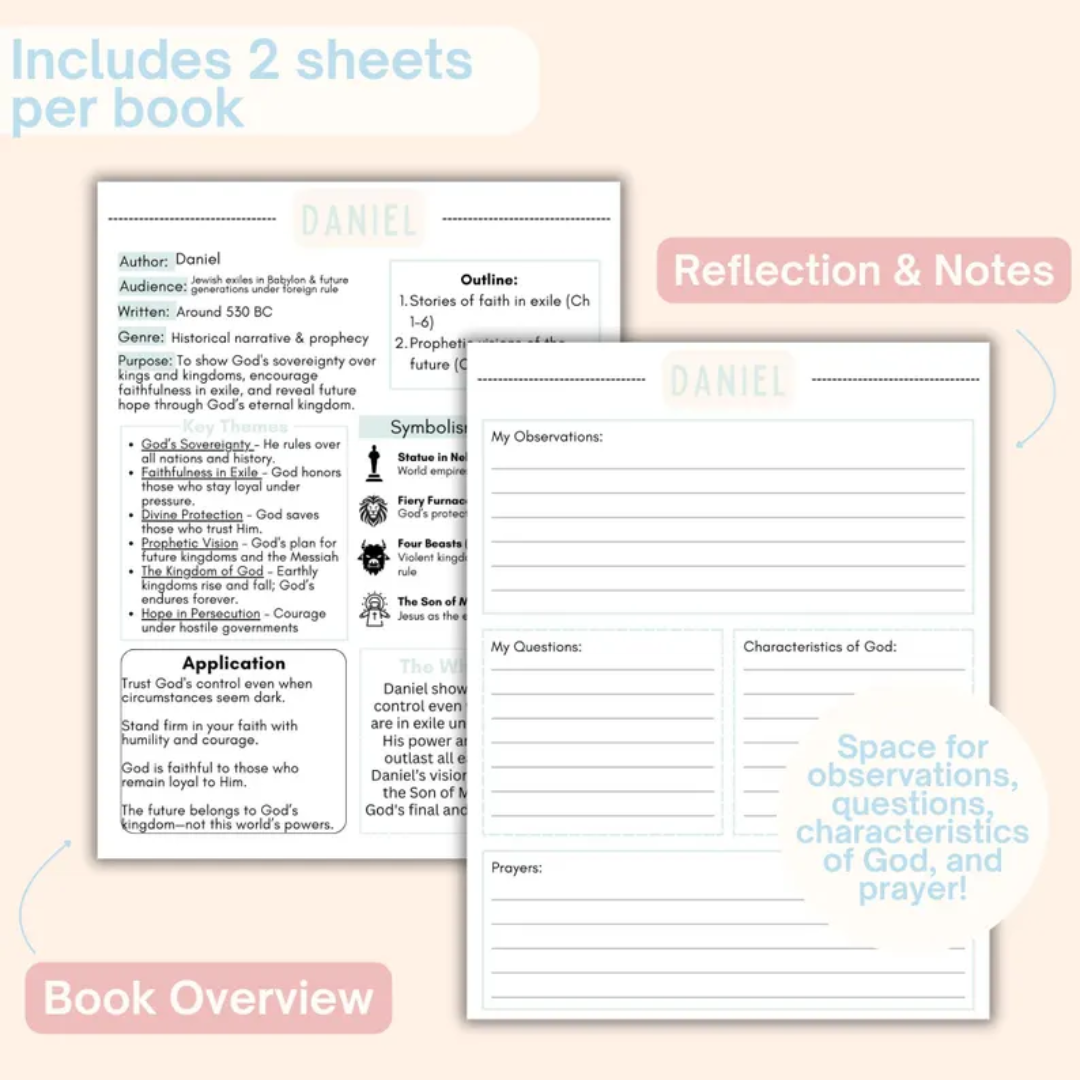 Entire Bible Overview, Bible Made Simple, Printable Bible Worksheets, Bible Book Summaries, Bible Breakdown for Beginners, Bible Study Tool