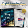Digital Journaling Bible, Easy to Navigate, Study Templates for Goodnotes & PDF