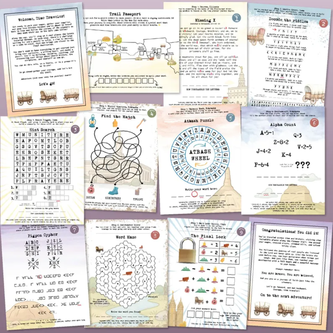 Doctrine & Covenants Escape Room: Time Traveler's Journey (Printable)