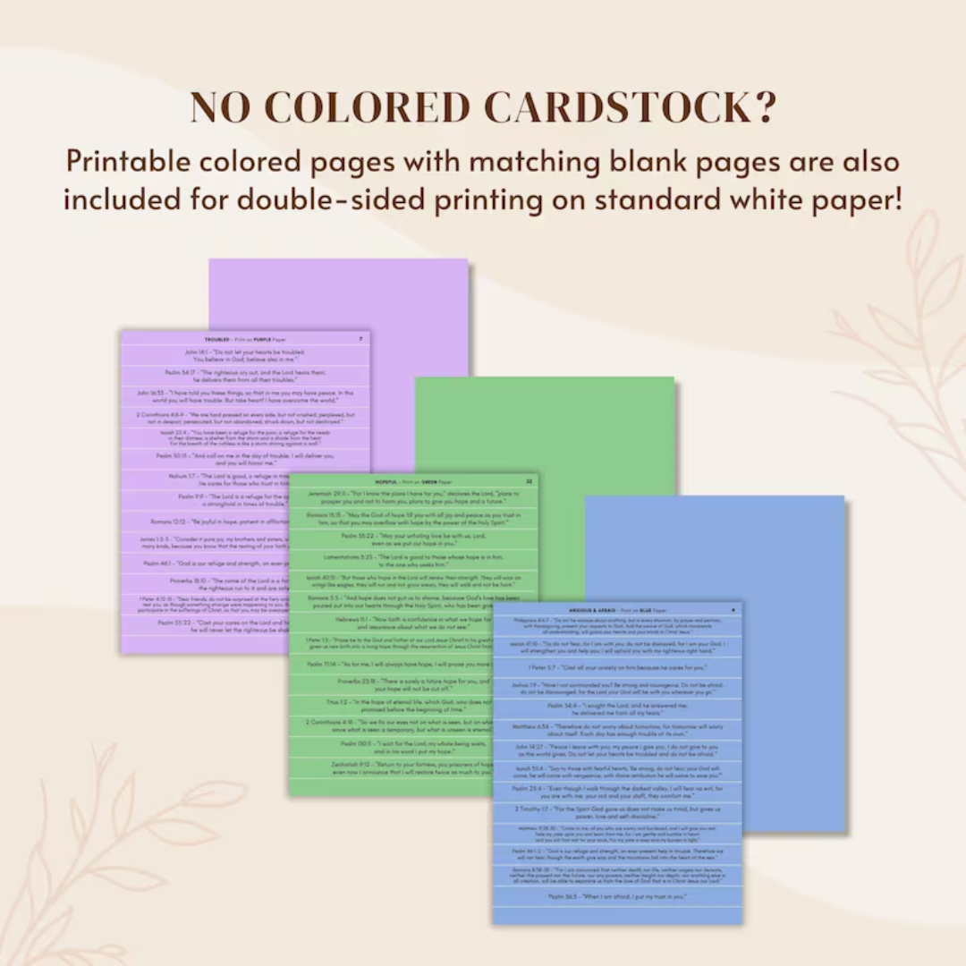 Bible Verse Jar, Printable Color Coded Bible Verses Jar Kit