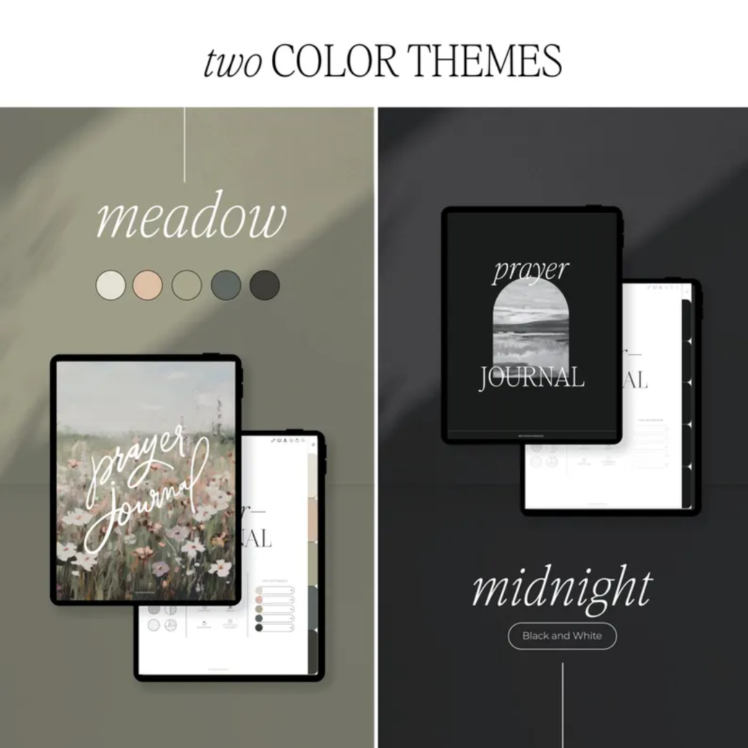 Bible Prayer Journal, Digital Hyperlinked PDF for iPad, Samsung, Remarkable, Printable using Goodnotes, Notability, Noteshelf, Noteful