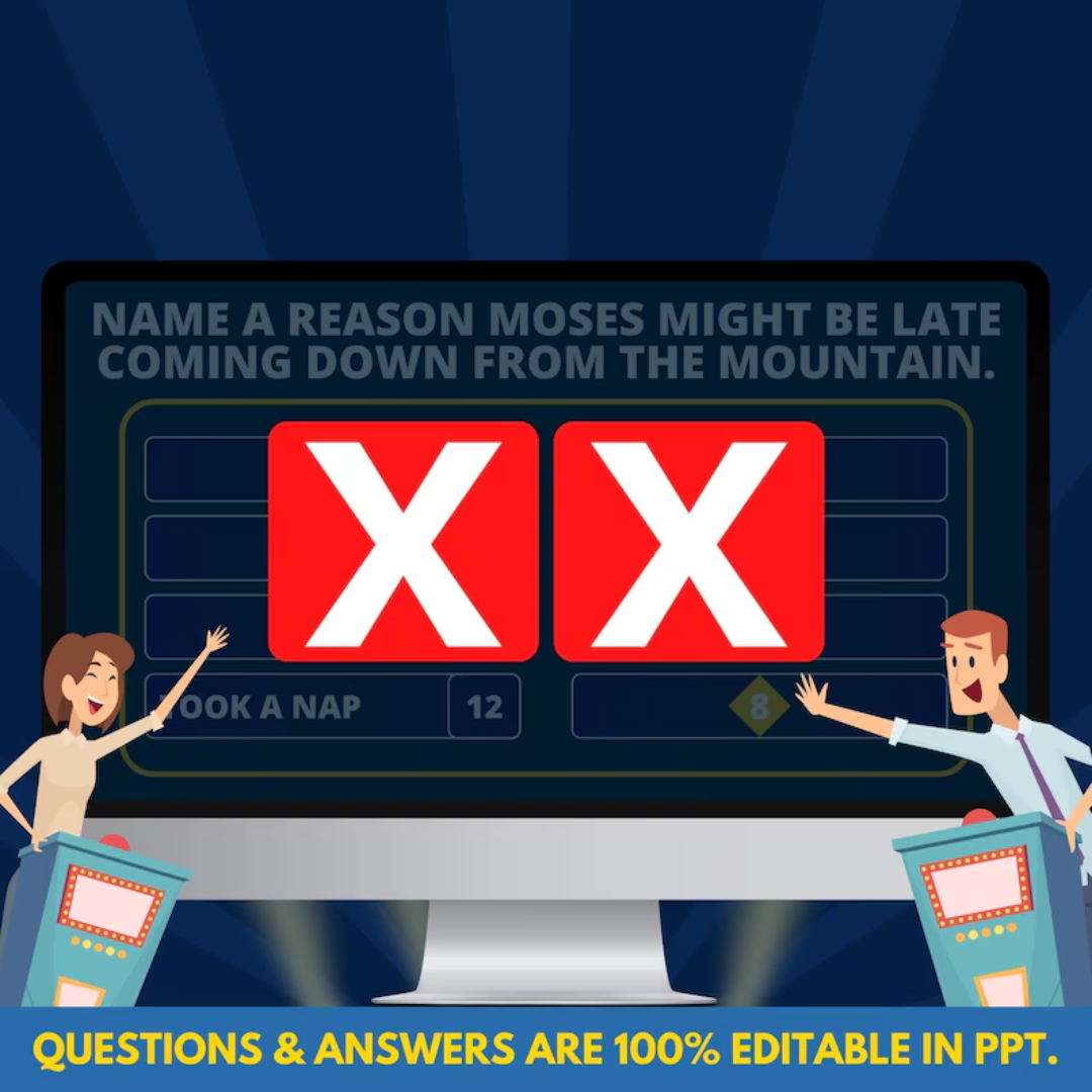 Friendly Feud Bible Edition, PowerPoint Game, Church Game, Bible Study, Christian Games, Youth Group Games