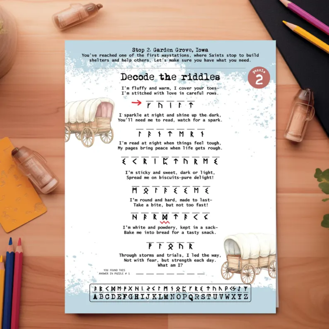 Doctrine & Covenants Escape Room: Time Traveler's Journey (Printable)